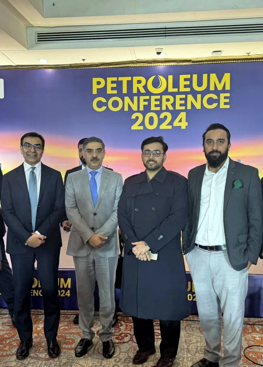 Ahmad Moiz with participants at Petroleum Conference 2024